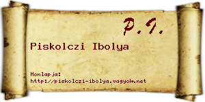 Piskolczi Ibolya névjegykártya